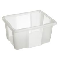 Sunware Opslagbox Nesta - kunststof - 24L - transparant - 42 x 33 x 22 cm