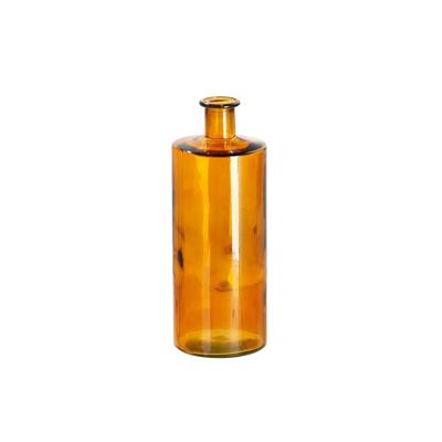 Glazen Vloervaas Arturo Amber H75cm
