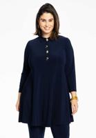 Yoek Tuniek wide bottom knopen | Blauw | Maat 58/60