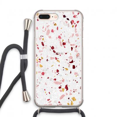 Terrazzo N°9: iPhone 8 Plus Transparant Hoesje met koord