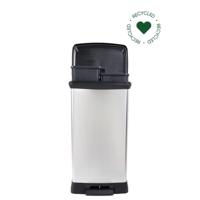 Curver deco bin duo 23l+23l zilver