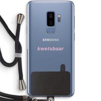 kwetsbaar: Samsung Galaxy S9 Plus Transparant Hoesje met koord