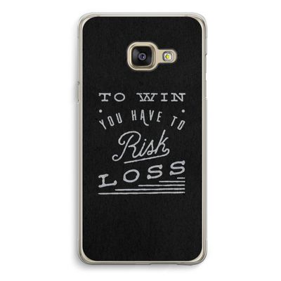 Risk loss: Samsung A3 (2017) Transparant Hoesje Risk loss: Samsung A3 (2017) Transparant Hoesje