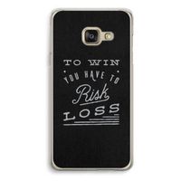 Risk loss: Samsung A3 (2017) Transparant Hoesje