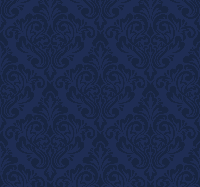 Damast patroon donkerblauw behang