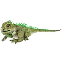 Keel Toys pluche Leguaan - knuffeldier - groen - staand - 65 cm - knuffel Leguaan