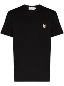 Maison Kitsuné t-shirt Fox Patch à patch logo - Noir