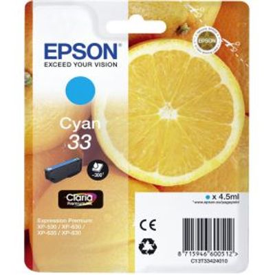 Epson Inktpatroon cyaan Claria Premium 33 T 3342