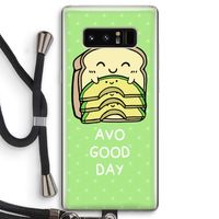 Avo Good Day: Samsung Galaxy Note 8 Transparant Hoesje met koord Avo Good Day: Samsung Galaxy Note 8 Transparant Hoesje met koord