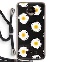 Margrietjes: Motorola Moto Z Force Transparant Hoesje met koord