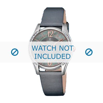 Festina horlogeband F16944-2 Leder Grijs 18mm