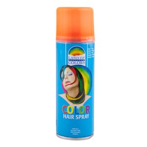 Carnaval verkleed haar verf/spray fluor oranje 111 ml