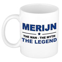Merijn The man, The myth the legend collega kado mokken/bekers 300 ml