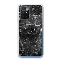 Zwart marmer: Xiaomi Redmi 10 Transparant Hoesje Zwart marmer: Xiaomi Redmi 10 Transparant Hoesje