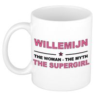 Willemijn The woman, The myth the supergirl cadeau koffie mok / thee beker 300 ml - thumbnail