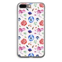 Bloemetjes: iPhone 8 Plus Transparant Hoesje