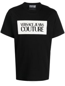 Versace Jeans Couture t-shirt en coton à logo imprimé - Noir