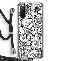 Vexx City #2: Sony Sony Xperia 10 III Transparant Hoesje met koord