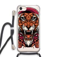 Tiger and Rattlesnakes: iPhone 8 Transparant Hoesje met koord