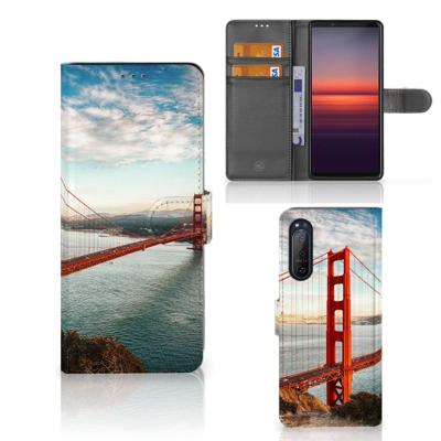 Sony Xperia 5II | Flip Cover | Golden Gate Bridge