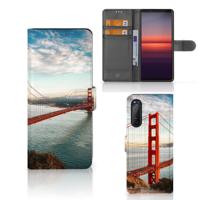 Sony Xperia 5II | Flip Cover | Golden Gate Bridge