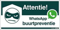 Pick whatsapp buurtpr bord 300x150mm - Pickup