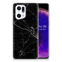 OPPO Find X5 Pro | TPU | Siliconen hoesje | Marmer Zwart - Origineel Cadeau Vader