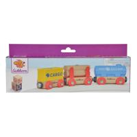 Jonotoys Eichhorn 3 houten wagons met magneten