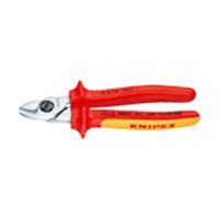 Knipex kabelschaar - 165 mm - verchroomd - VDE geïsoleerd - 95 16 165 - thumbnail