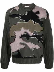 Valentino Garavani pull à motif camouflage - Vert