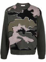 Valentino Garavani pull à motif camouflage - Vert - thumbnail