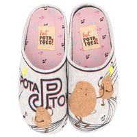 Hot potatoes Pantoffels Lingenar 64655 Grijs maat