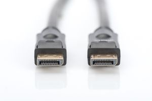 Digitus AK-340105-100-S DisplayPort-kabel DisplayPort Aansluitkabel DisplayPort-stekker, DisplayPort-stekker 10.00 m Zwart Afgeschermd, Afscherming totaal,
