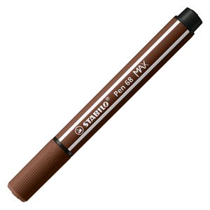 STABILO Pen 68 MAX Viltstift Met Dikke Beitelpunt Bruin