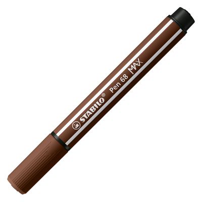 STABILO pen 68 max viltstift met dikke beitelpunt bruin