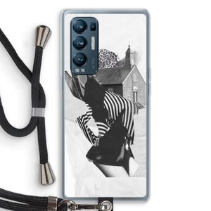 House: Oppo Find X3 Neo Transparant Hoesje met koord