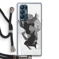 House: Oppo Find X3 Neo Transparant Hoesje met koord