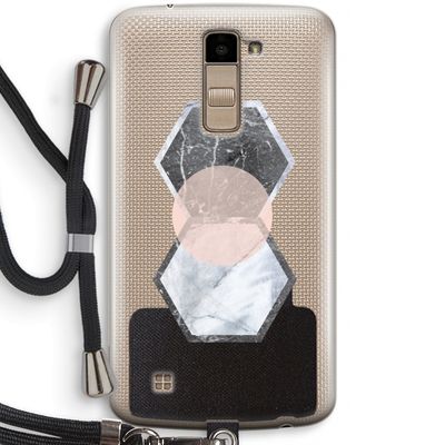 Creatieve toets: LG K10 (2016) Transparant Hoesje met koord