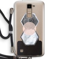 Creatieve toets: LG K10 (2016) Transparant Hoesje met koord