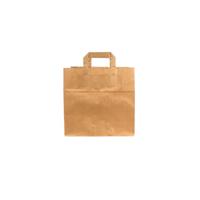 Tas IEZZY kraft papier 26x17x25cm (bxdxh) bruin 250 stuks