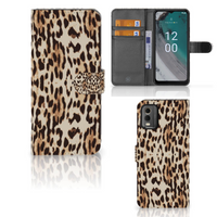 Nokia C32 Telefoonhoesje met Pasjes Leopard