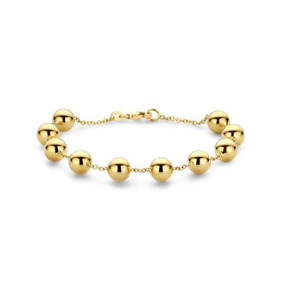 14K Geelgouden Armband met Bolletjes - Fijne Gouden Armband van 1,7 mm