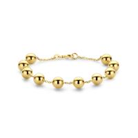 14K Geelgouden Armband met Bolletjes - Fijne Gouden Armband van 1,7 mm