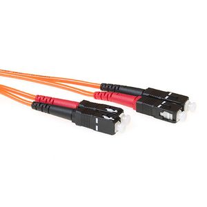 ACT RL3000 Glasvezel Patchkabel Duplex LSZH SC/SC 62,5/125µm OM1 - 50 cm