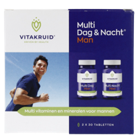 Vitakruid Multi Dag & Nacht Man 100% Vegan 2 x 30