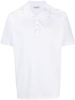 Alexander McQueen polo à logo brodé - Blanc