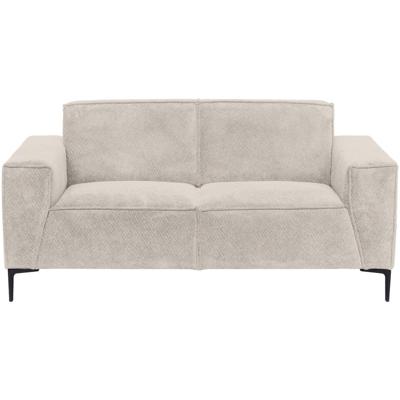 Leen Bakker - Bank Romy 2-zits - Egon - Stof - Beige - 90x195x78 Cm