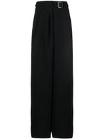 Alberta Ferretti pantalon ample à taille ceinturée - Noir