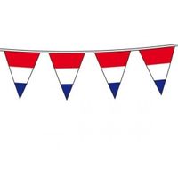 Holland vlaggenlijn rood wit blauw 10 meter   - - thumbnail
