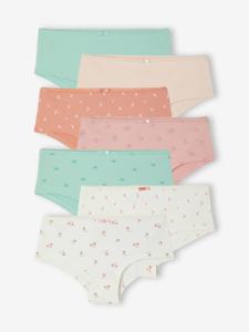 Set van 7 shorty's voor meisjes rozen